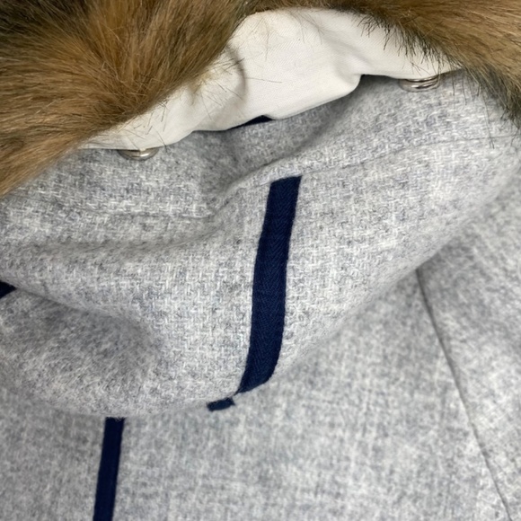 J Crew Wool Coat 00 Summit Parka Nello Gori Italian Stadium Cloth Hood Classic - Picture 9 of 15